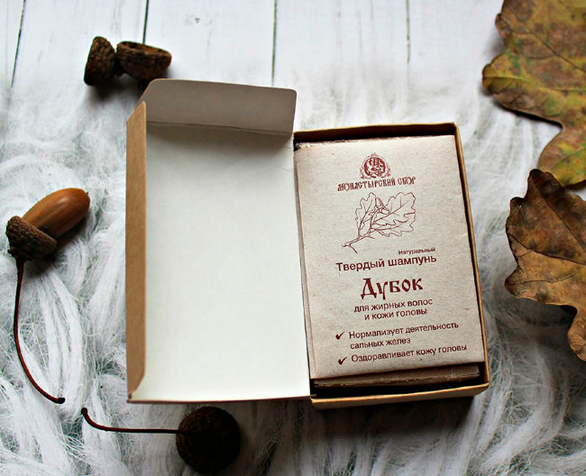 Kleona Твердый шампунь Дубок, 85 г