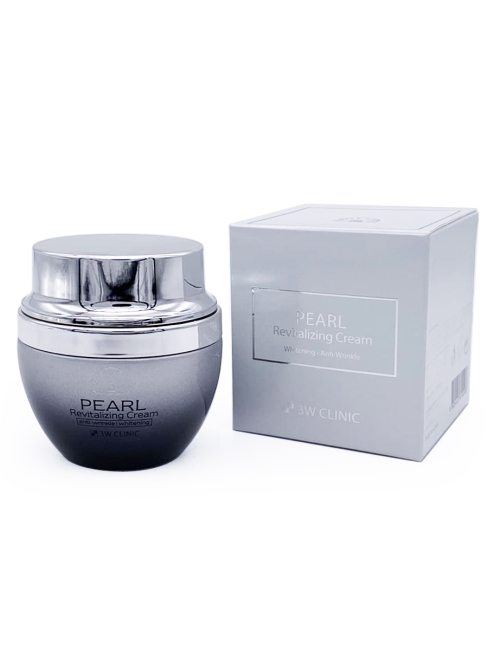 3W Clinic Крем для лица с экстрактом жемчуга Pearl Revitalizing Cream, 50 мл