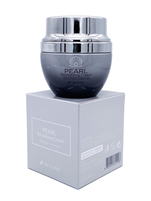 3W Clinic Крем для лица с экстрактом жемчуга Pearl Revitalizing Cream, 50 мл
