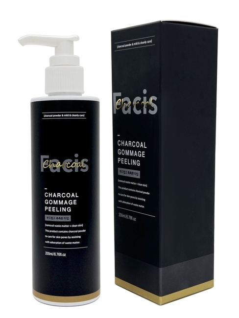 Jigott Гоммаж-пилинг для лица с углем Facis Charcoal Gommage Peeling, 200 мл