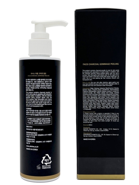 Jigott Гоммаж-пилинг для лица с углем Facis Charcoal Gommage Peeling, 200 мл