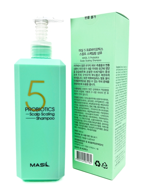 Masil Шампунь для глубокого очищения кожи головы с 5 видами пробиотиков 5 Probiotics Scalp Scaling Shampoo, 500 мл