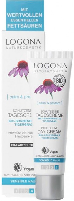 Logona Protective Day Cream Защитный дневной крем с био-эхинацеей и био-центеллой, 30 мл Logona Protective Day Cream Защитный дневной крем с био-эхинацеей и био-центеллой, 30 мл