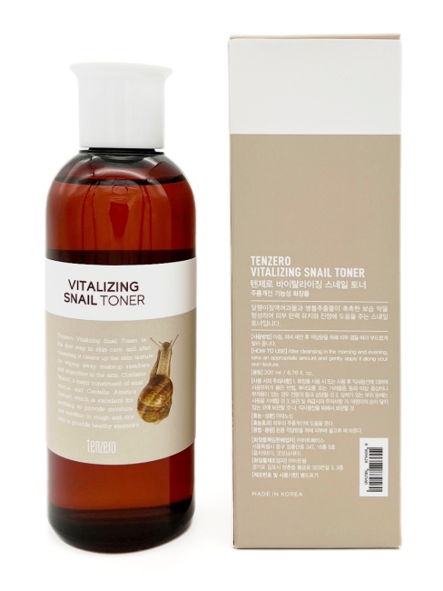 Tenzero Тонер восстанавливающий с экстрактом муцина улитки Toner Snail Vitalizing, 200 мл