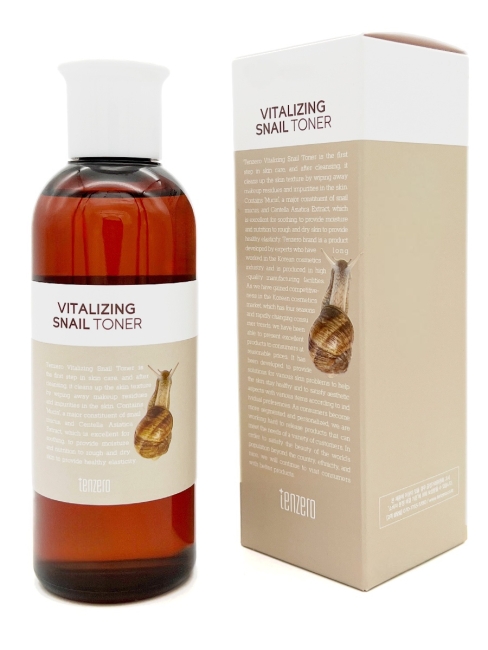 Tenzero Тонер восстанавливающий с экстрактом муцина улитки Toner Snail Vitalizing, 200 мл