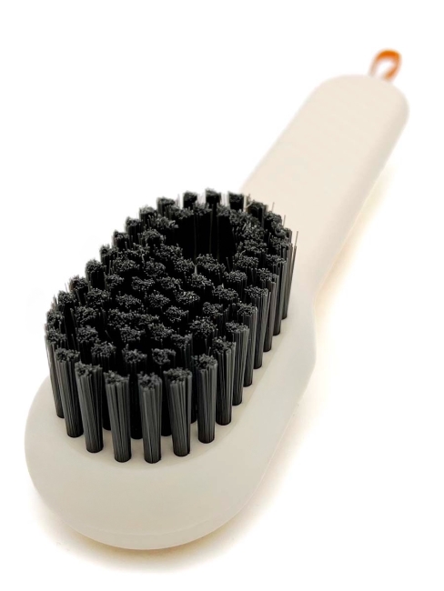 Щетка для чистки обуви с дозатором бежевая, 1 шт