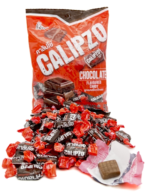 Boonprasert Конфета жевательная со вкусом шоколада Calipzo Chocolate Flavoured Candy (50 шт), 140 г