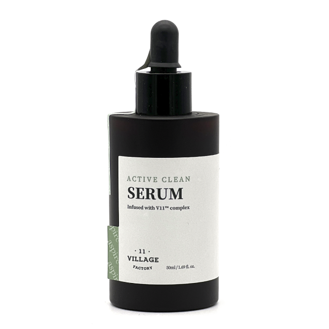 Village 11 Factory Очищающая сыворотка для жирной и проблемной кожи лица с AHA и BHA кислотами Active Clean Serum, 50 мл Village 11 Factory Очищающая сыворотка для жирной и проблемной кожи лица с AHA и BHA кислотами Active Clean Serum, 50 мл