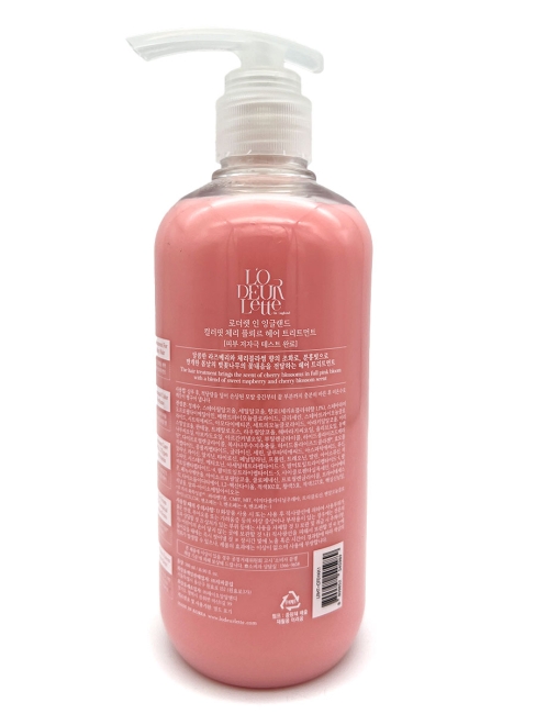 L'odeurlette Парфюмированная маска для волос с ароматом цветка вишни Fruity Floral Colorfit Cherry Fleur Hair Treatment, 500 мл L'odeurlette Парфюмированная маска для волос с ароматом цветка вишни Fruity Floral Colorfit Cherry Fleur Hair Treatment, 500 мл