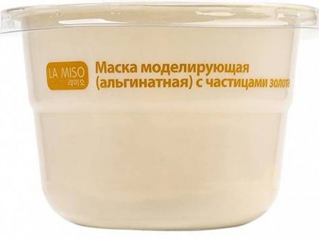 LA MISO Gold Modeling Mask Маска моделирующая (альгинатная) с частицами золота, 28 г