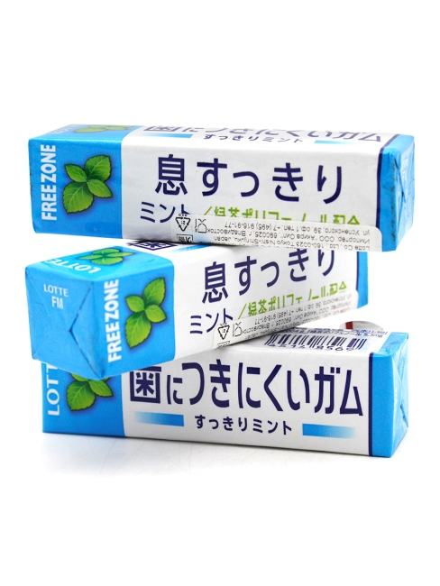 LOTTE Жевательная резинка блок 3 пачки Фризон Мята Freezone Mint Gum, 3 x 25,2 г LOTTE Жевательная резинка блок 3 пачки Фризон Мята Freezone Mint Gum, 3 x 25,2 г