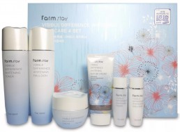 FarmStay Visible Difference Whitening Skin Care 4 Set Отбеливающий набор по уходу за кожей лица 4 предмета