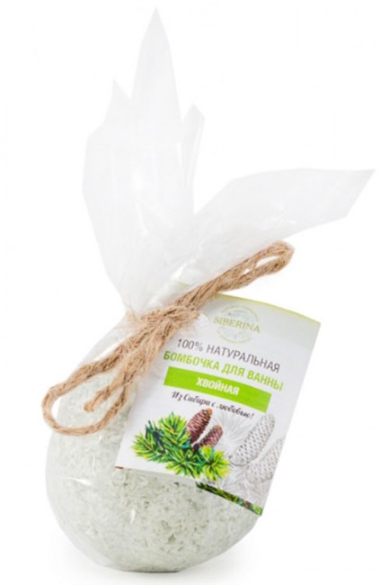 Siberina Бомбочка для ванны Хвойная, 80 г