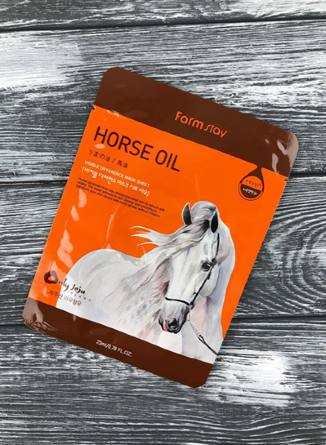 FarmStay Visible Difference Mask Sheet Horse Oil Тканевая маска с лошадиным маслом для сухой кожи, 23 мл FarmStay Visible Difference Mask Sheet Horse Oil Тканевая маска с лошадиным маслом для сухой кожи, 23 мл