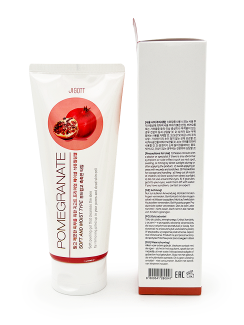 Jigott Премиум пилинг-ската с экстрактом Граната Premium Facial Pomegranate Peeling Gel, 180 мл