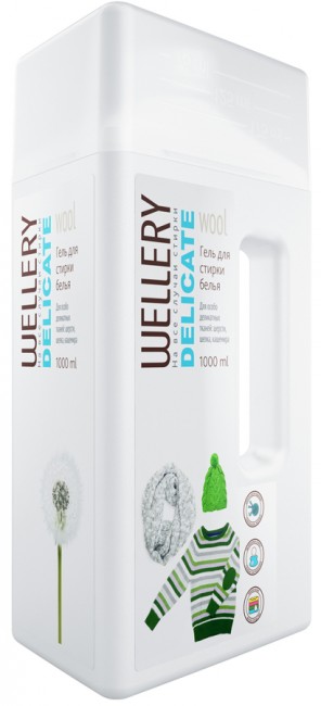 Wellery Гель для стирки тканей из шерсти, шелка, кашемира, 1 л Wellery Гель для стирки тканей из шерсти, шелка, кашемира, 1 л