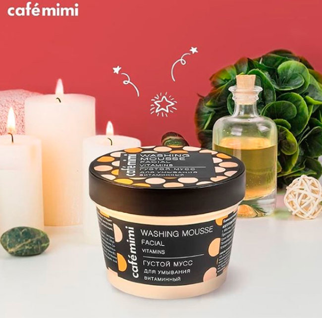 Кафе красоты Le Cafe Mimi Мусс густой для умывания лица Витаминный, 110 мл