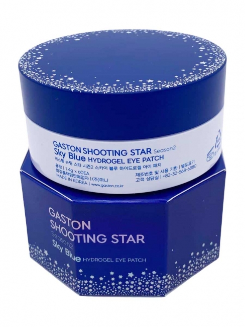 Gaston Гидрогелевые патчи для кожи вокруг глаз Shooting Star Season2 Sky Blue Hydrogel Eye Patch, 60 шт