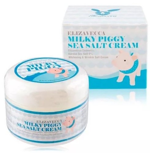 Elizavecca Milky Piggy Sea Salt Cream Омолаживающий крем с морской солью, 100 мл Elizavecca Milky Piggy Sea Salt Cream Омолаживающий крем с морской солью, 100 мл