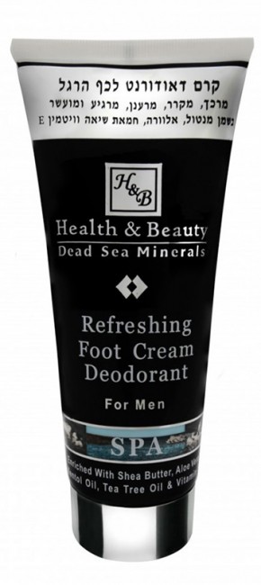 Health and Beauty Охлаждающий крем-дезодорант для ног мужской, 200 мл Health and Beauty Охлаждающий крем-дезодорант для ног мужской, 200 мл