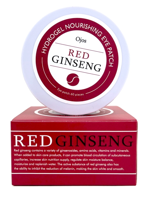 Ojos Патчи под глаза гидрогелевые питательные с экстрактом красного женьшеня Hydrogel Nourishing Red Ginseng Eye Patch, 60 шт Ojos Патчи под глаза гидрогелевые питательные с экстрактом красного женьшеня Hydrogel Nourishing Red Ginseng Eye Patch, 60 шт