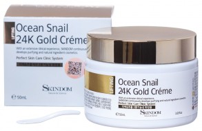 Skindom Ocean Snail 24К Gold Creme Крем 24К Gold с экстрактом морской улитки, 50 мл Skindom Ocean Snail 24К Gold Creme Крем 24К Gold с экстрактом морской улитки, 50 мл