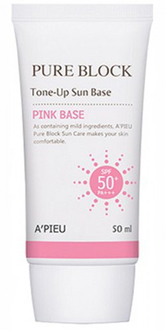 A'PIEU Pure Block Tone-Up Sun Base SPF50/PA+++ Солнцезащитная база под макияж, 50 мл