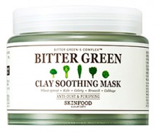 SKINFOOD Bitter Green Clay Soothing Mask Успокаивающая глиняная маска, 145 г SKINFOOD Bitter Green Clay Soothing Mask Успокаивающая глиняная маска, 145 г