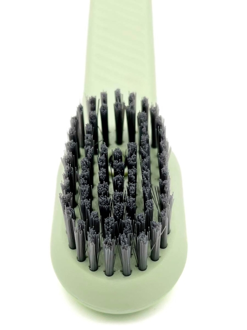 Щетка для чистки обуви с дозатором зеленая, 1 шт