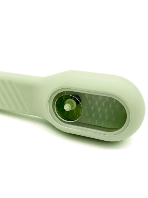 Щетка для чистки обуви с дозатором зеленая, 1 шт