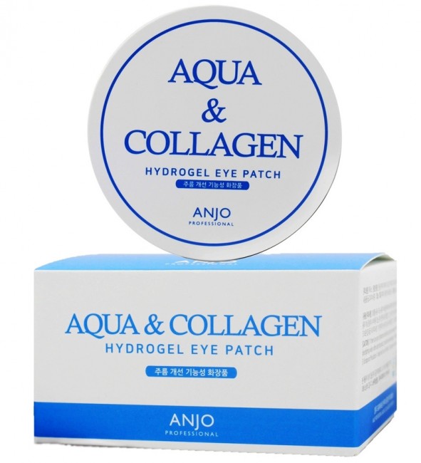 Anjo Professional Гидрогелевые патчи с экстрактом коллагена, гиалуроновой кислотой Aqua&Collagen Hydrogel Eye Pacth, 60 шт Anjo Professional Гидрогелевые патчи с экстрактом коллагена, гиалуроновой кислотой Aqua&Collagen Hydrogel Eye Pacth, 60 шт