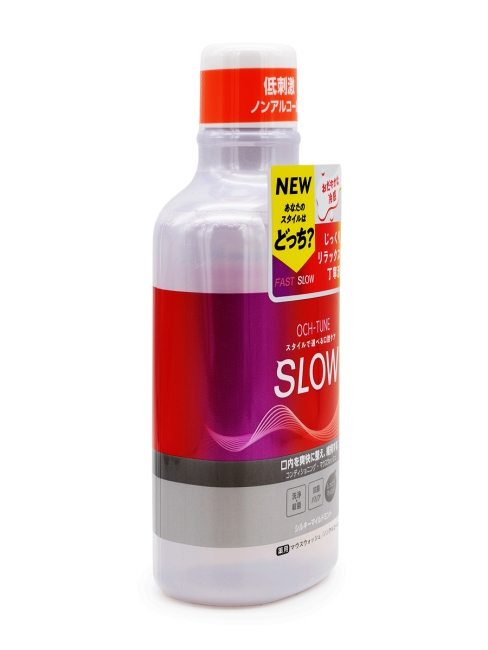 LION Ополаскиватель для полости рта бесспиртовой лёгкая прохлада OCH-TUNE Mouse SLOW Silky Mild, 600 мл