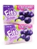 LOTTE Жевательная резинка виноградный микс 2 пачки Fit's Grape Mix, 2 x 24,6 г
