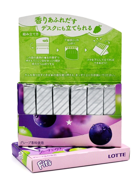 LOTTE Жевательная резинка виноградный микс 2 пачки Fit's Grape Mix, 2 x 24,6 г LOTTE Жевательная резинка виноградный микс 2 пачки Fit's Grape Mix, 2 x 24,6 г