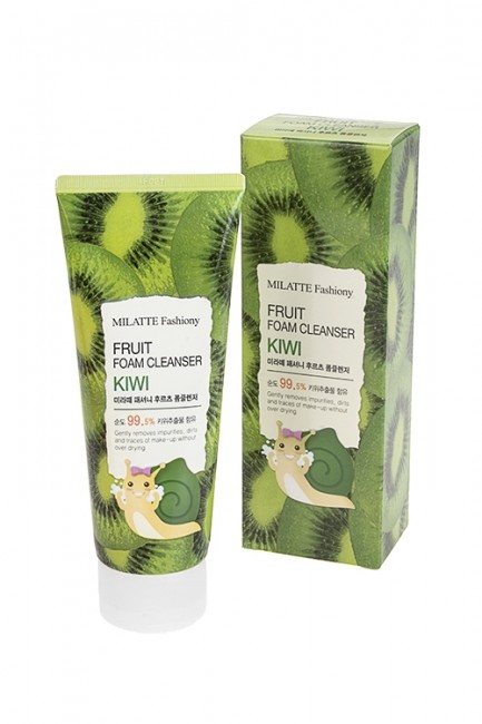 Milatte Пенка для умывания Киви Fashiony Fruit Foam Cleanser Kiwi, 150 мл Milatte Пенка для умывания Киви Fashiony Fruit Foam Cleanser Kiwi, 150 мл