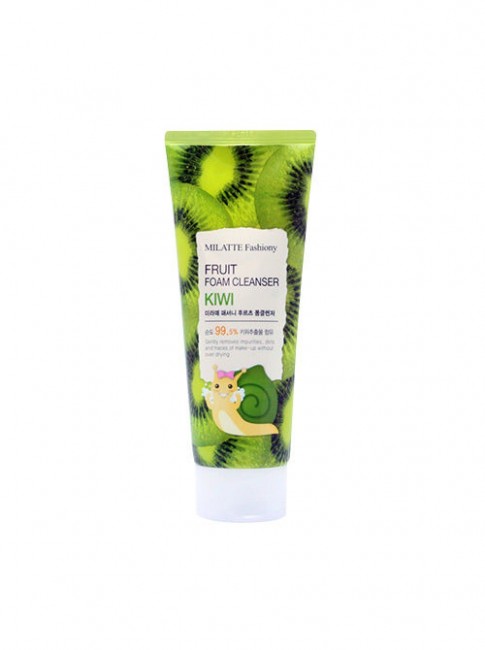 Milatte Пенка для умывания Киви Fashiony Fruit Foam Cleanser Kiwi, 150 мл Milatte Пенка для умывания Киви Fashiony Fruit Foam Cleanser Kiwi, 150 мл