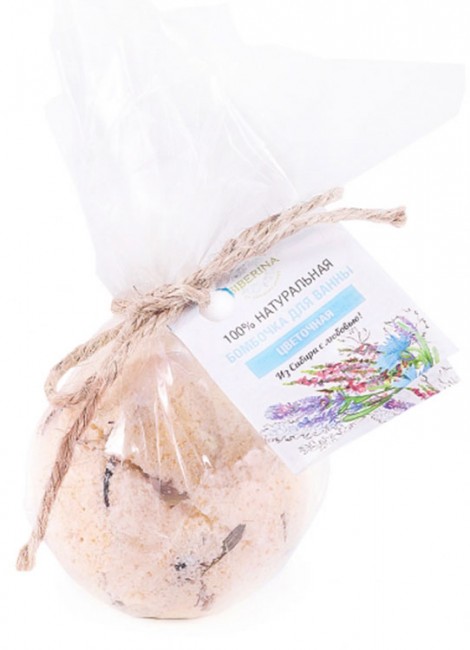 Siberina Бомбочка для ванны Цветочная, 80 г