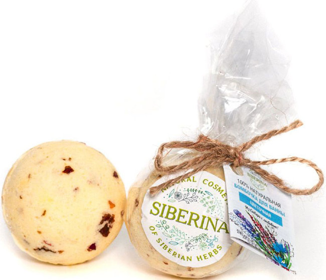 Siberina Бомбочка для ванны Цветочная, 80 г