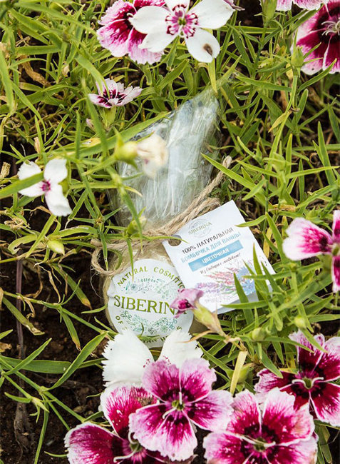 Siberina Бомбочка для ванны Цветочная, 80 г