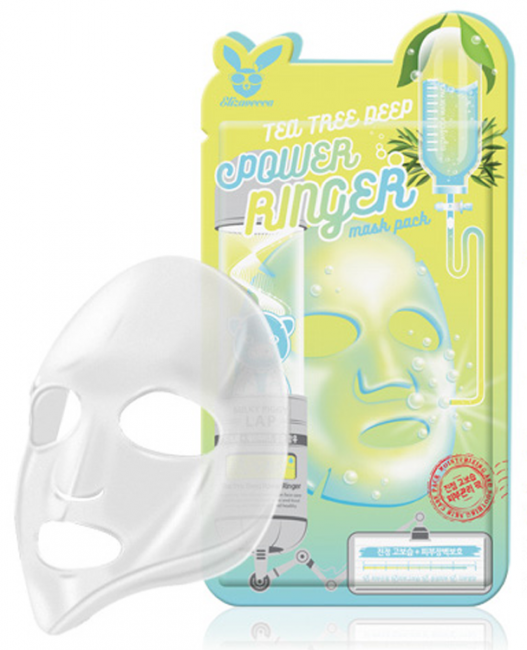 Elizavecca Deep Power Ringer Mask Pack Tea Tree Успокаивающая такневая маска с чайным деревом, 23 мл