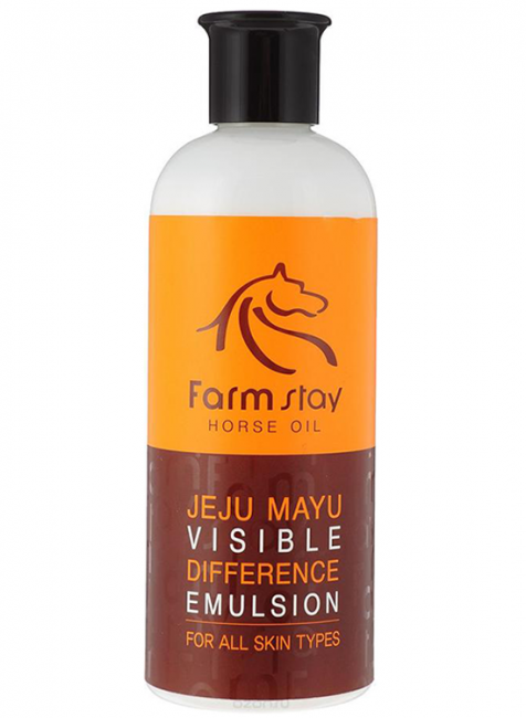 FarmStay Jeju Mayu Visible Defference Emulsion Эмульсия с лошадиным маслом, 350 мл