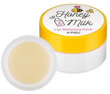 A'PIEU Honey & Milk Lip Sleeping Pack Ночная маска для губ с медом и молоком, 6,7 г