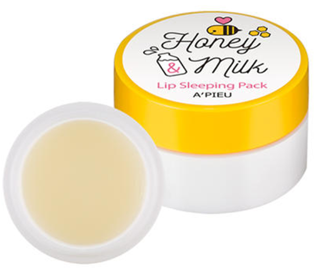 A'PIEU Honey & Milk Lip Sleeping Pack Ночная маска для губ с медом и молоком, 6,7 г