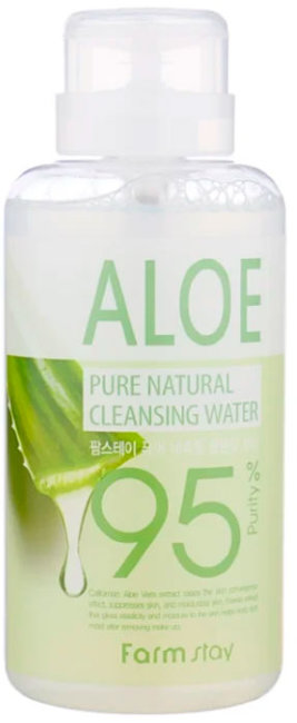 FarmStay Pure Natural Cleansing Water Aloe Очищающая вода с экстрактом алоэ, 500 мл FarmStay Pure Natural Cleansing Water Aloe Очищающая вода с экстрактом алоэ, 500 мл
