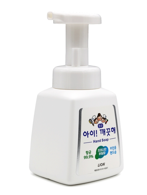 LION Жидкое пенное кухонное мыло для рук антибактериальное с ароматом базилика Ai Kekute Foam Hand Soap Kitchen, 250 мл