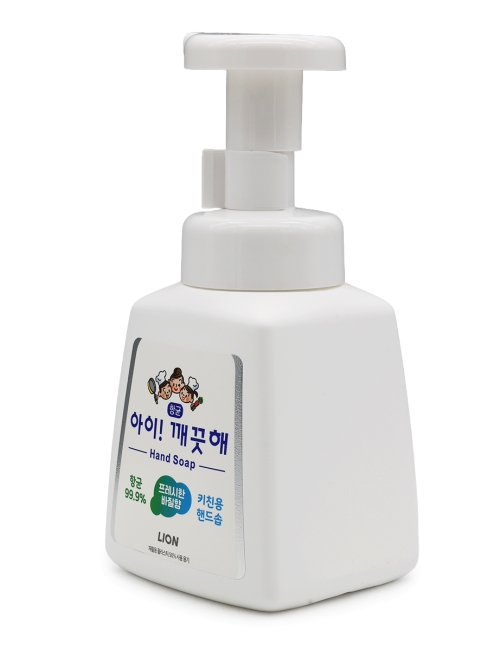 LION Жидкое пенное кухонное мыло для рук антибактериальное с ароматом базилика Ai Kekute Foam Hand Soap Kitchen, 250 мл