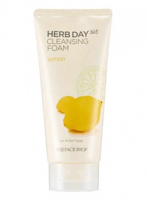 THE FACE SHOP Herb Day 365 Cleansing Foam #Lemon Пенка для умывания Лимон, 170 мл