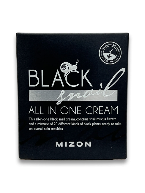 MIZON Крем для лица с экстрактом черной улитки Black Snail All In One Cream, 75 мл MIZON Крем для лица с экстрактом черной улитки Black Snail All In One Cream, 75 мл