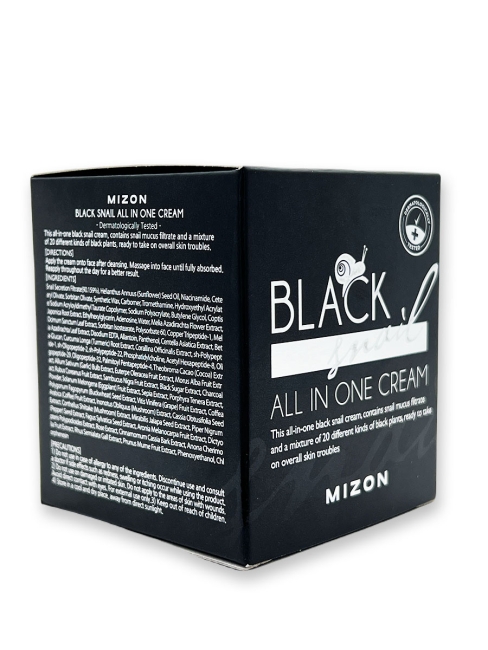 MIZON Крем для лица с экстрактом черной улитки Black Snail All In One Cream, 75 мл MIZON Крем для лица с экстрактом черной улитки Black Snail All In One Cream, 75 мл