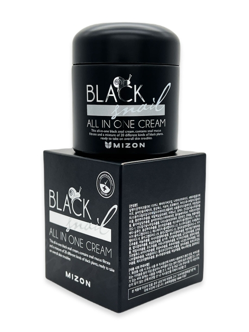 MIZON Крем для лица с экстрактом черной улитки Black Snail All In One Cream, 75 мл MIZON Крем для лица с экстрактом черной улитки Black Snail All In One Cream, 75 мл